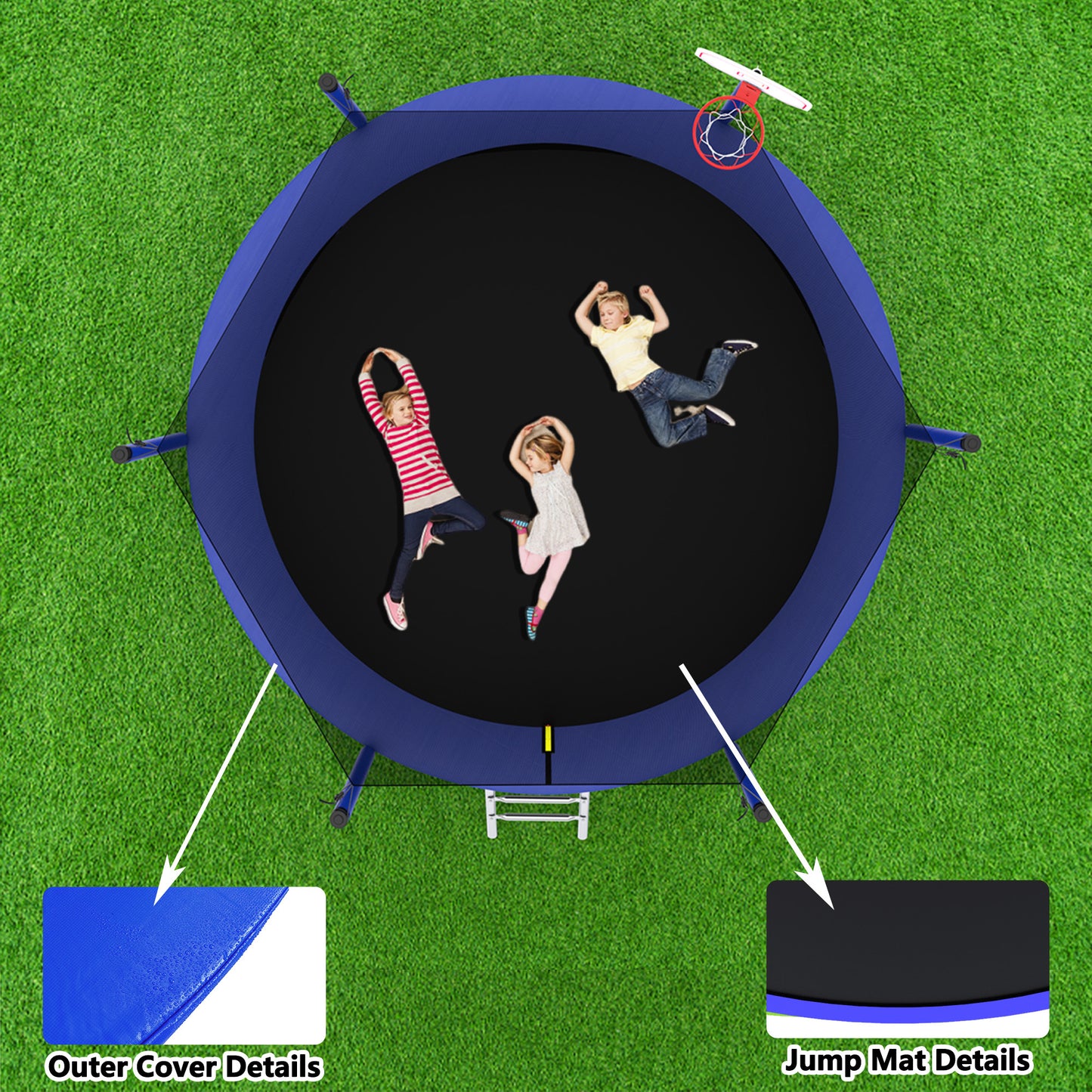 SkyBounce Trampoline - Blue Edition