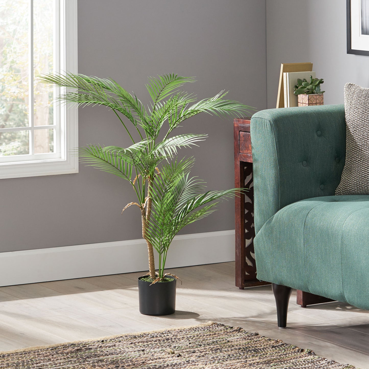 Lush Faux Palm Tree