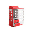 Charming Red Leather Phone Jewelry Box