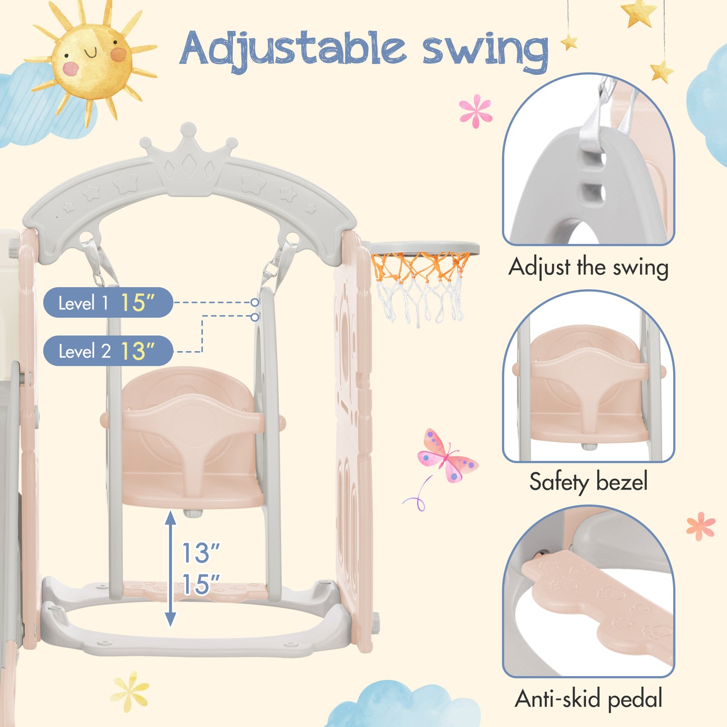 Ultimate Playtime Slide & Swing Set