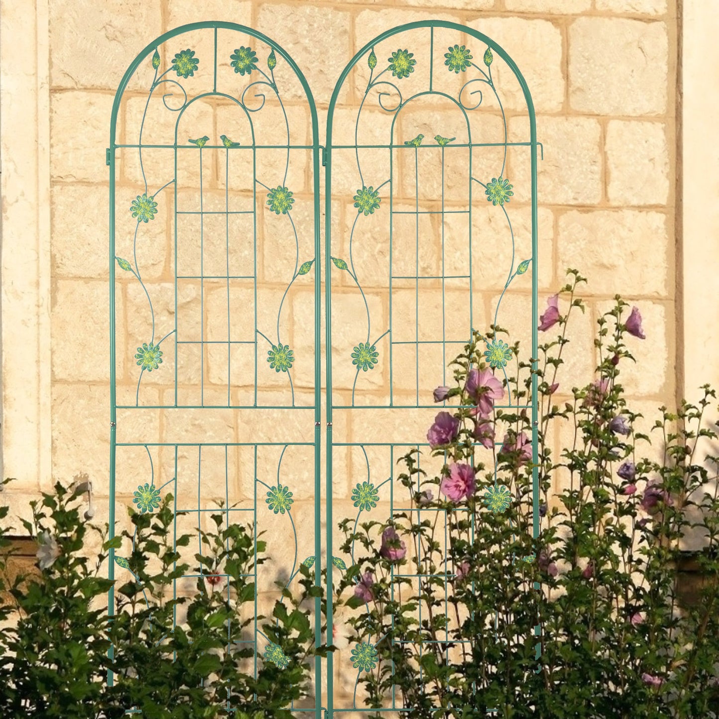 Rustproof Garden Trellis Duo for Climbing Plants