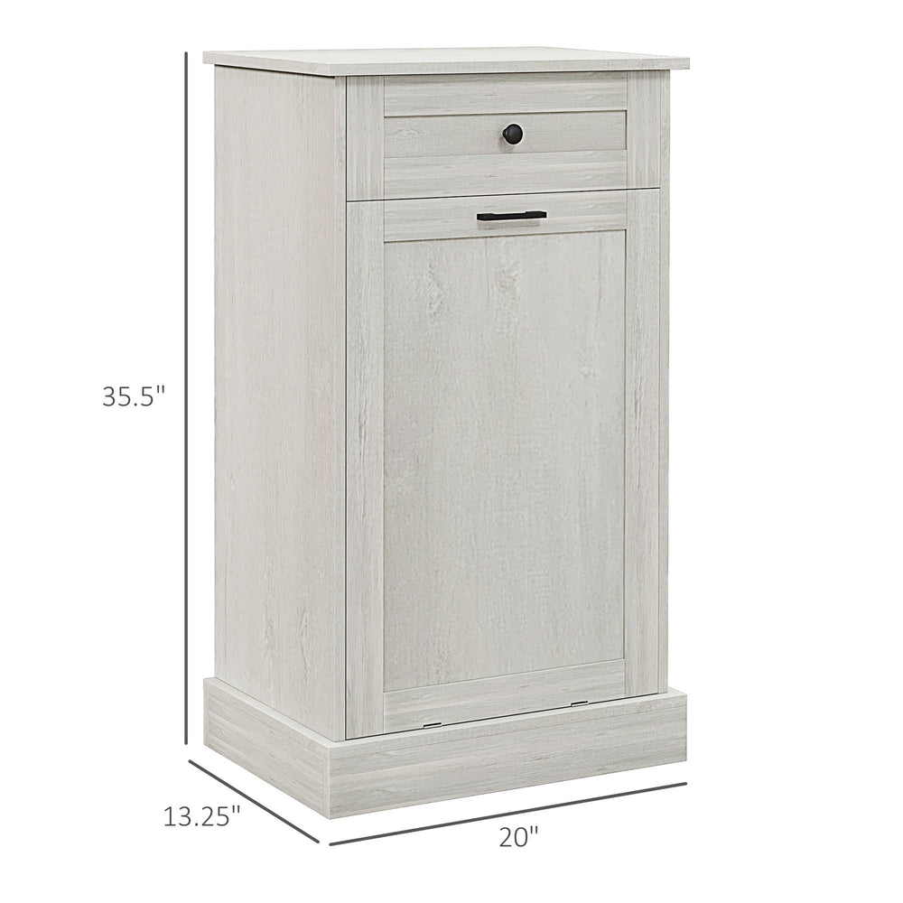 Stylish Kitchen Trash Cabinet with Drawer