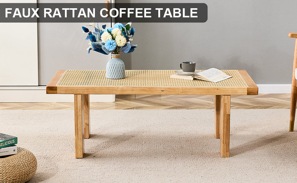 Chic Rattan Rectangle Table