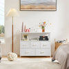 Chic Fabric & Metal Dresser