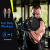 Quick-Adjust Fitness Dumbbells - Pair with Secure Grip for Full-Body Workouts