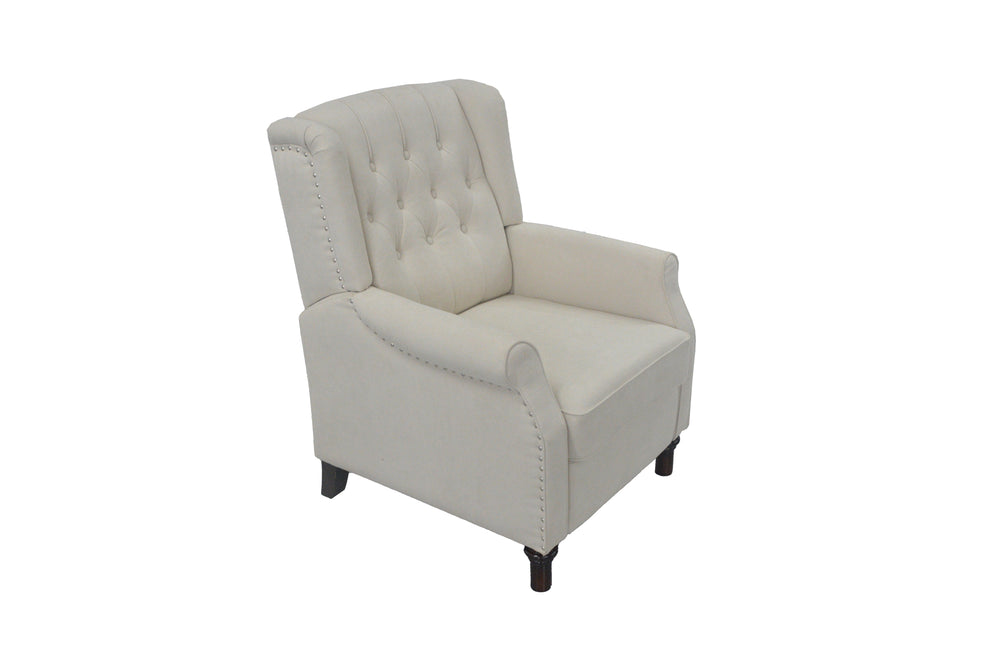 Cozy Beige Recliner Sofa Armchair