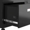 Lockable Mobile Metal Filing Cabinet with Drawers & Adjustable Shelves