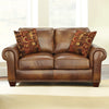 Rustic Leather Loveseat - Comfort & Style Redefined