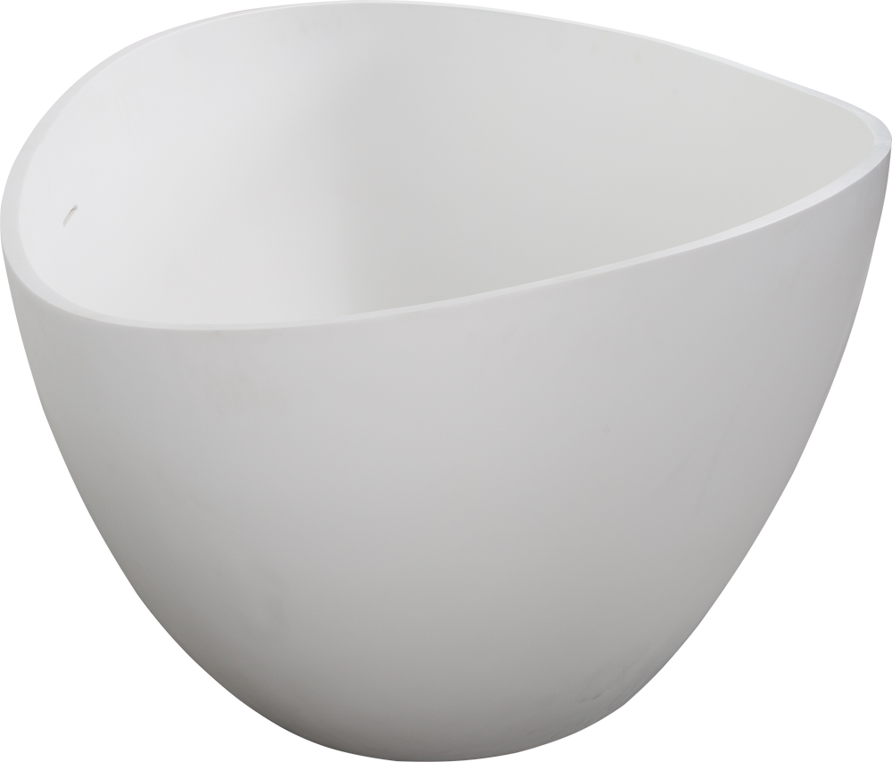 Elegant Soaking Tub - Freestanding Matte White Bliss