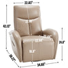 Ultimate Comfort Swivel Recliner with USB Ports