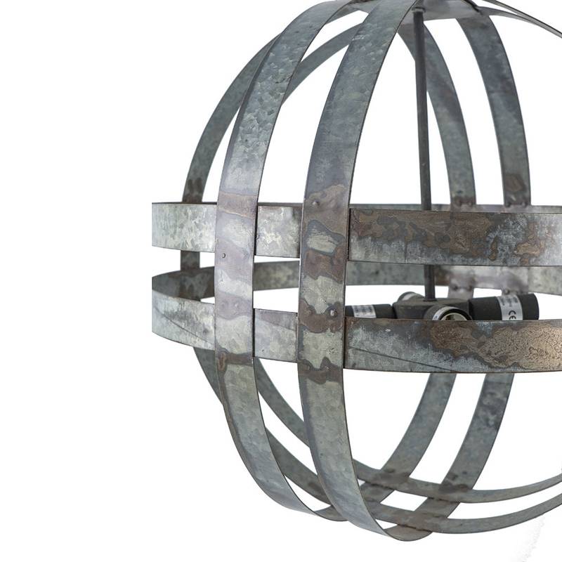 Chic Galvanized Chandelier for Home Elegance