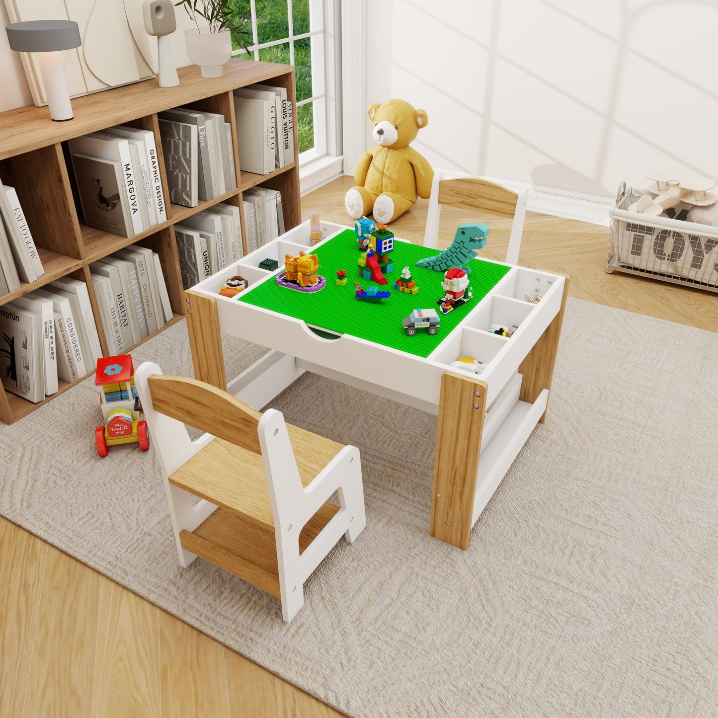 Playful Activity Table Set with Storage for Kids