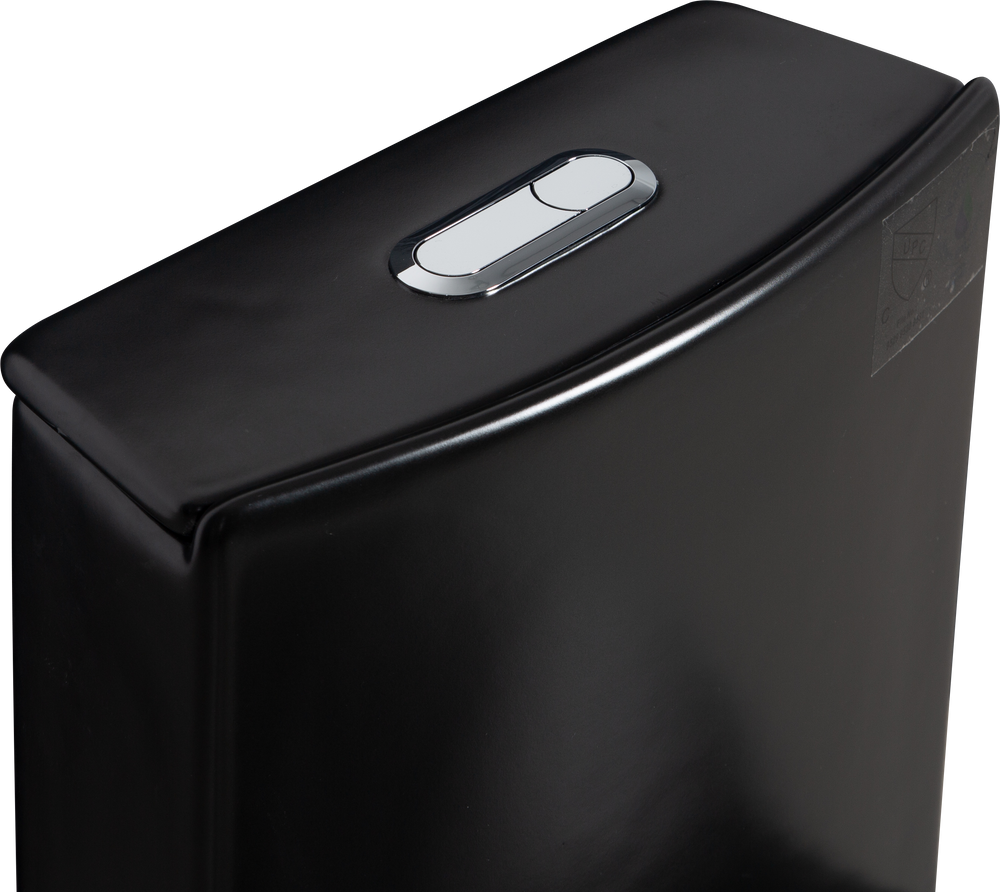 Matte Black Dual-Flush Comfort Toilet