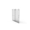 Sleek Brushed Nickel Sliding Shower Door with Easy-Clean Glass