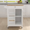 Versatile Rolling Kitchen Cart with Adjustable Shelves