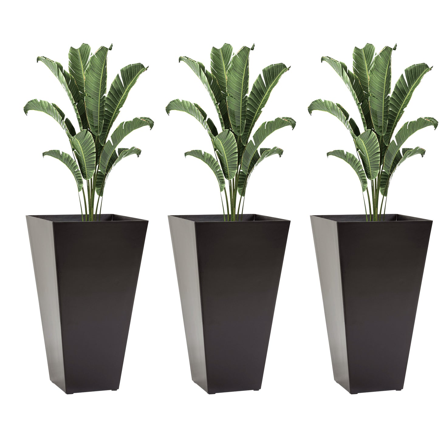 Chic Triple Tall Planters - Perfect for Indoors and Outdoors