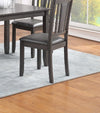 Chic Grey Dinette Set with Cozy Cushioned Chairs