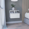 Elevate Wall-Mount Nightstand with Drawer & Shelf