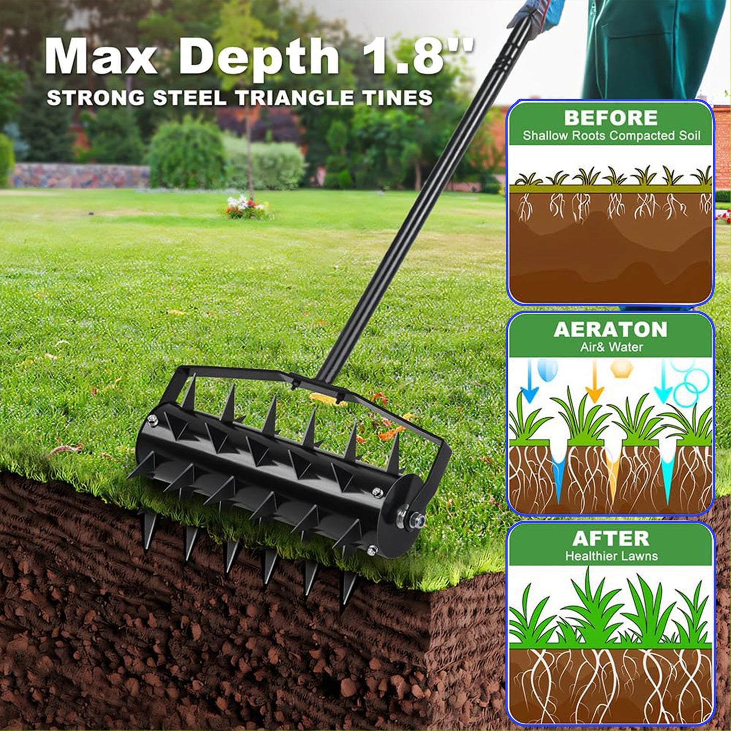 Garden Aerator Pro: Boost Your Lawn's Health!