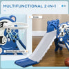 Cozy Indoor Slide & Hoop for Toddlers