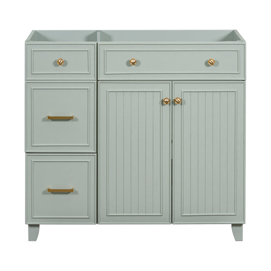 Stylish Green Bathroom Vanity Cabinet