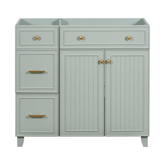 Stylish Green Bathroom Vanity Cabinet