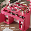 Sparkle & Shine Makeup Vanity in Rose Pink