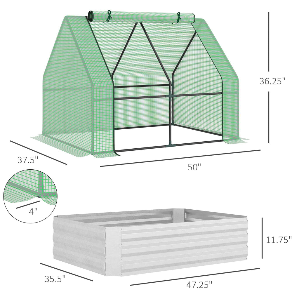 Outsunny Mini Greenhouse Garden Bed - Grow Your Own Essentials!