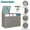 Garden Trash Can Shed - Stylish Outdoor Storage for Your Bins