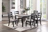 Charming Rustic Dining Set with Cushioned Chairs