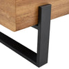 Chic Rustic Coffee Table with Metal Legs