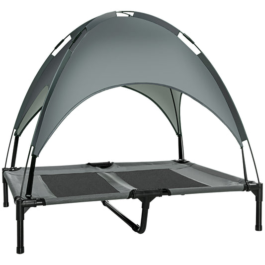 Sunny Paws Elevated Pet Bed with Canopy Shade