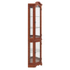 Chic Corner Curio Cabinet with Adjustable Shelves