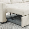 Cozy Reversible Sleeper Sofa with Storage Space