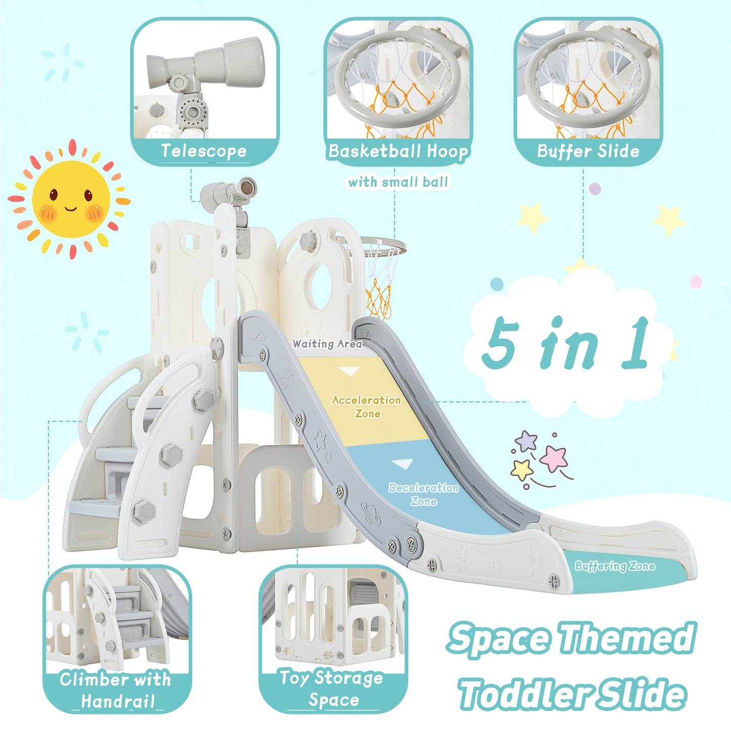 Adventure Space Slide Set