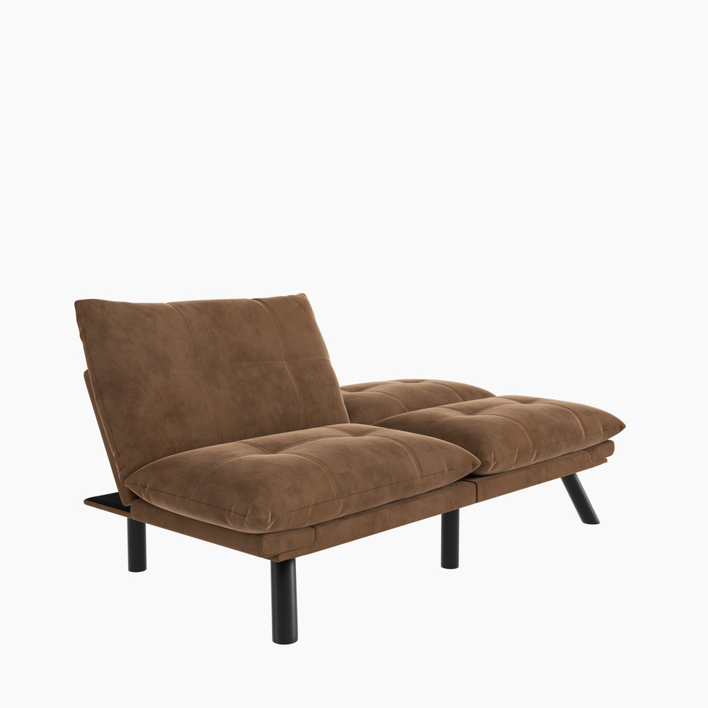 Cozy Brown Convertible Sofa Bed