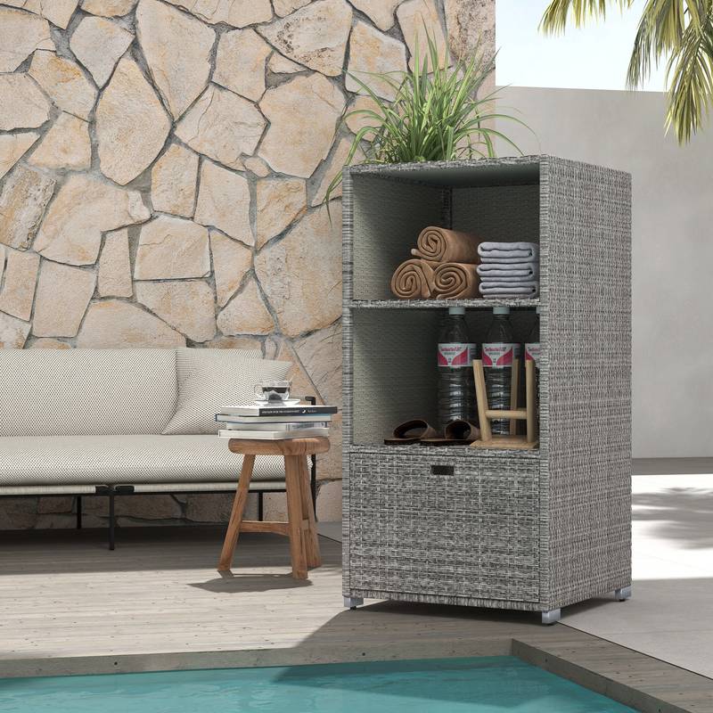 Chic Poolside Towel Rack – Stylish Storage for Spa Days