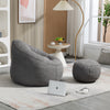 Cozy Foam Lounge Chair with Footrest