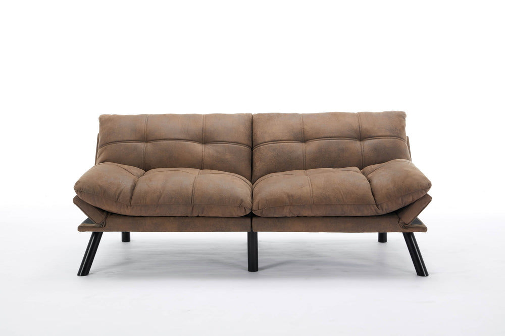 Cozy Brown Convertible Sofa Bed