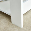 Chic Double-Layered White Coffee Table