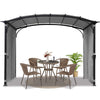 Stylish Arched Pergola with Waterproof Shade for Your Garden