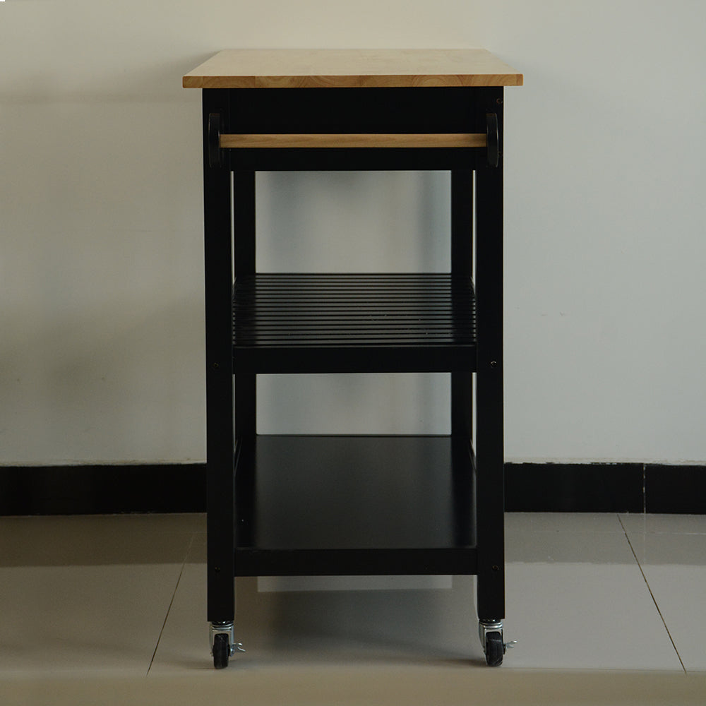 Stylish Mobile Kitchen Island with Lockable Wheels