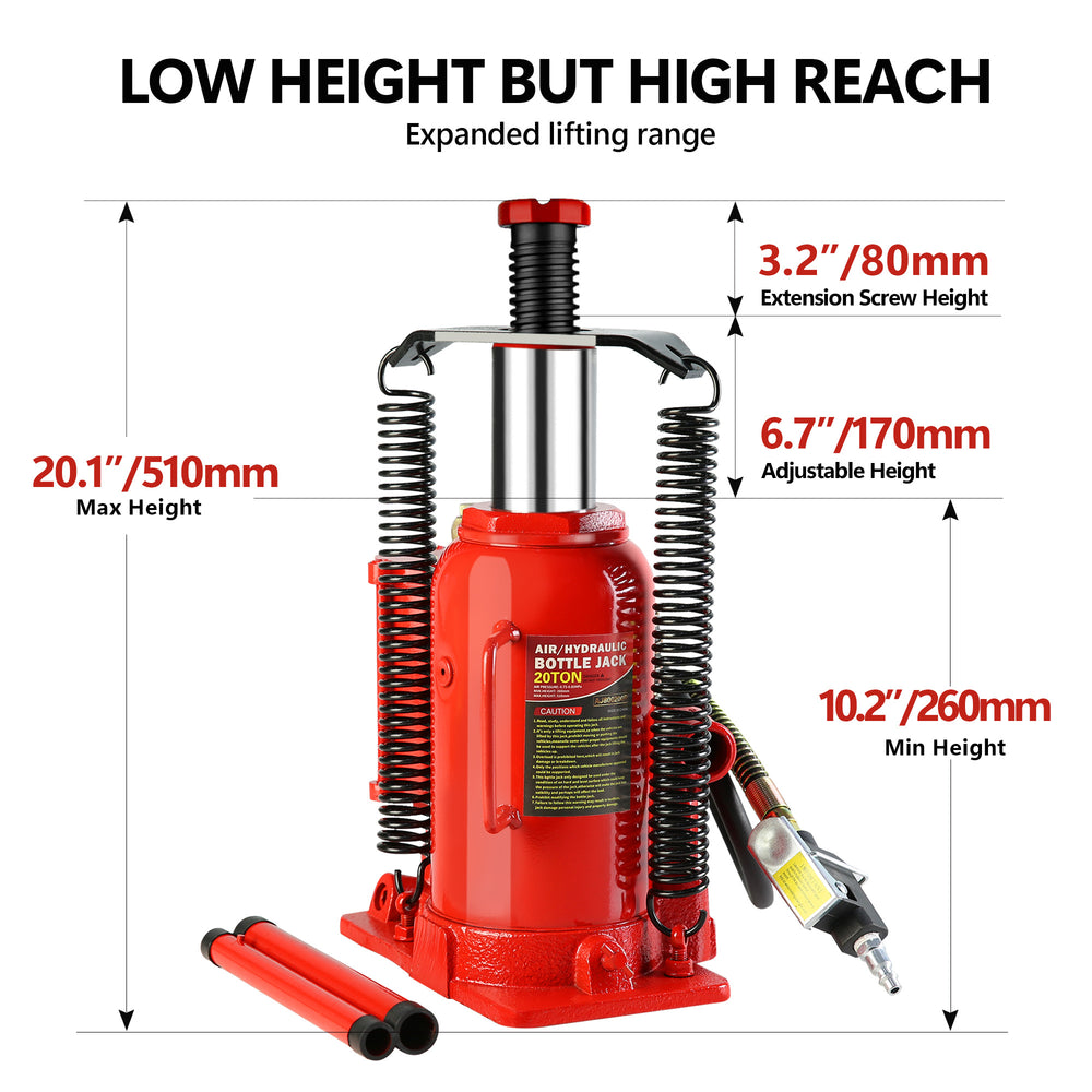 Heavy-Duty Hydraulic Bottle Jack for Vehicle Maintenance