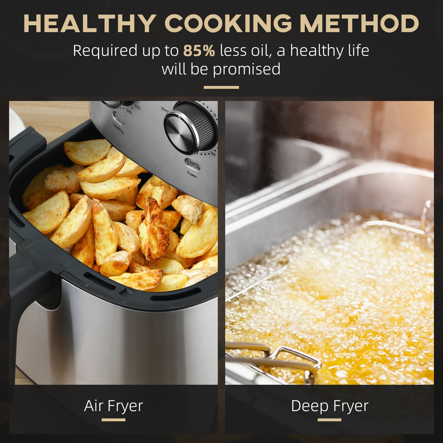 CrispyLite Air Fryer - Healthy Cooking Made Easy!