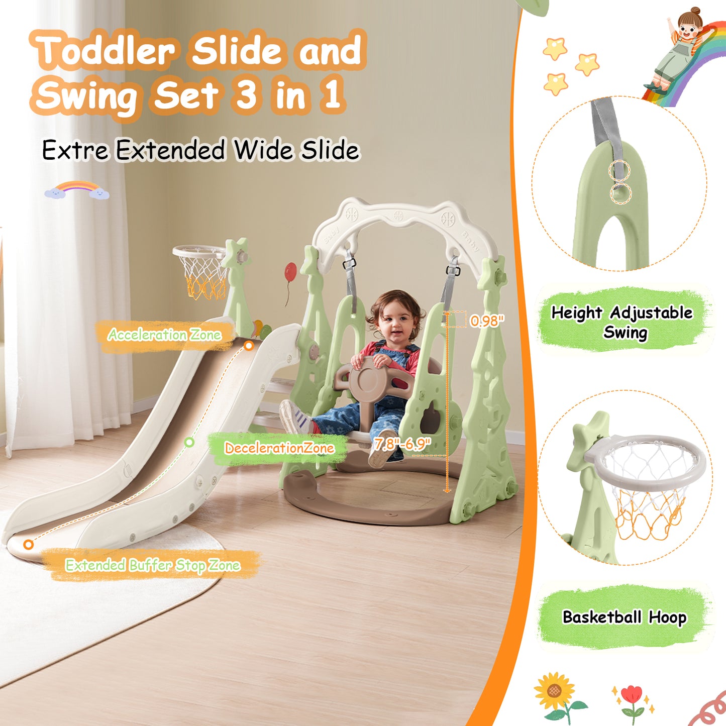 Playful Slide & Swing Adventure Set