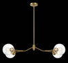 Farmhouse Jewel Chandelier: Clear Glass Elegance for Your Space
