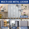 Secure Gray Metal Locker for Home or Office