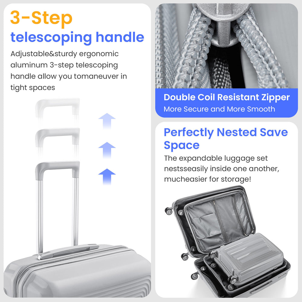 Travel Lite: Expandable Hard Shell Luggage Set