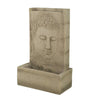 Serene Sandstone Buddha Water Fountain with Light
