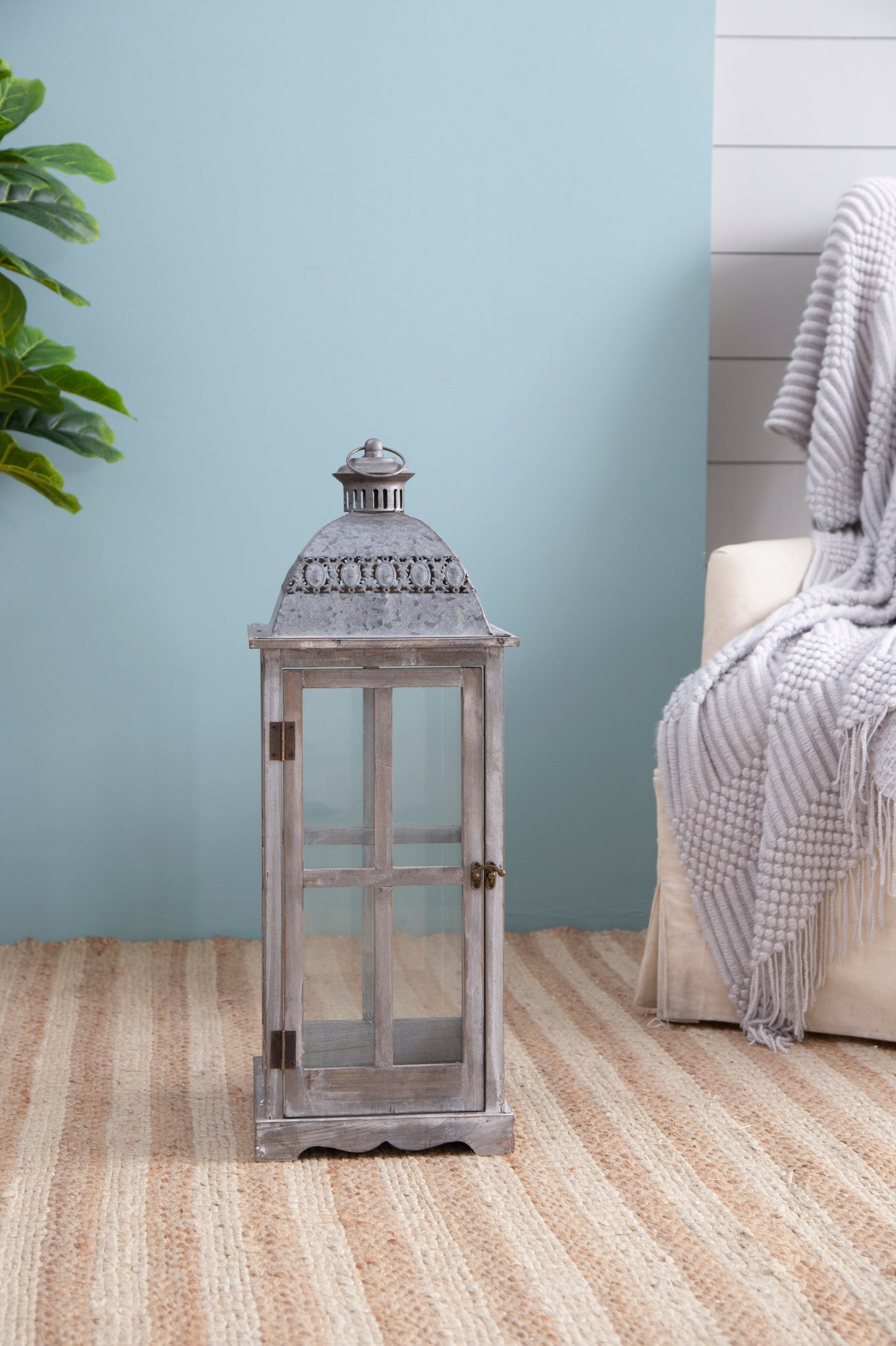 Charming Wooden Lantern for Home & Garden Decor